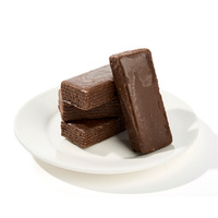 Barra de Galleta Crujiente de Chocolate y Cacao Premium, Snack Dulce, Postre, Fabricante y Proveedor OEM ODM