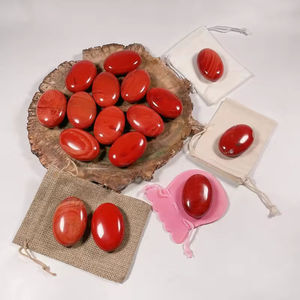 Piedra de Jaspe Rojo Natural de Alta Calidad al por Mayor, Gema Ovalada Semipreciosa para Sanación y Decoración - Product Image 4