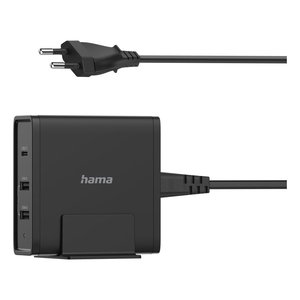 Cargador USB Tipo-A, Estación de Carga USB Tipo-C 65W Power Delivery Negro 00200017 - Product Image 1