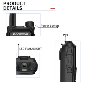 BAOFENG BF-UV28 Walkie Talkie, Radio Bidireccional Portátil, Linterna LED, Control PPT, Dispositivo de Comunicación - Product Image 2