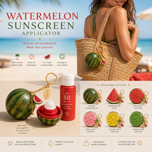 Aplicador de Protector <span class=keywords><strong>Solar</strong></span> <span class=keywords><strong>Solar</strong></span> <span class=keywords><strong>Buddies</strong></span>, Aplicador de Loción Autobronceadora con Forma de Mango para la Playa en Verano, OEM ODM - Product Image 4