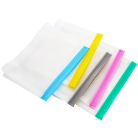 Sacs de rangement lavables et réutilisables, 200 pièces, sans BPA, sac de rangement écologiques avec fermeture éclair pour tasses, sacs de stockage des aliments pour Snacks pva avec support