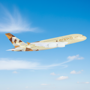 Etihad Airways <span class=keywords><strong>A380</strong></span> 20CM Modèle d'avion en métal Jouets moulés sous pression unisexe en alliage pour décoration ou cadeau - Product Image 1