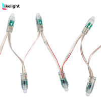 Módulo de Luz LED Inteligente WS2811 de 0.3W, Resistente al Agua IP67, con Cambio de Color RGB IC, Luz Puntual LED Digital WS2811 de 5V CC/12V CC