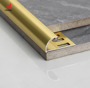 Protector de borde de cerámica para Interior moderno, accesorios para embellecedores de azulejos, diseño de agujero redondo de <span class=keywords><strong>Metal</strong></span> de aluminio, resistente al agua y duradero - Product Image 3