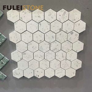 Carreaux polis en mosaïque de Terrazzo bon <span class=keywords><strong>prix</strong></span> pour la <span class=keywords><strong>piscine</strong></span>, le mur et le sol de la salle de bain - Product Image 5