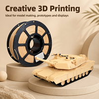 Filamen Printer 3D PETG Basic Desert Yellow 1.75mm Grosir, Tahan Benturan Tinggi, Material Anti Melengkung untuk Pencetakan FDM