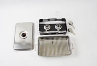 Camping en plein air ustensiles de cuisine grill portable réchaud à alcool poisson fumeur FOUR À FUMÉE AVEC 2 BRÛLEURS