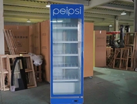 Équipement de réfrigération commercial pour supermarchés, vitrine réfrigérée verticale à 5 niveaux, refroidissement par air, panneau d'affichage numérique en verre creux