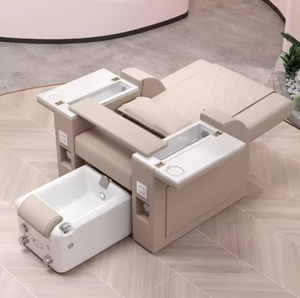 Sillón de Pedicura Eléctrico Multifuncional para Salón de Belleza, Servicio de Pestañas y Uñas, con Baño de Pies y Sofá - Product Image 3