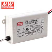 Original Mean Well PCD-16 Series 16W Switching Power Supply AC Dimmable LED Power Supply Tegangan Output Tunggal 8V/12V/24V/48V