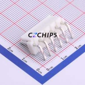 HX39601-6WAG Wire-to-<b>Board</b> <b>Pin</b> Header Bent Lead Through Hole,P=3.96mm Connector 1x6P 3.96mm Right Angle Insert VH - Product Image 2