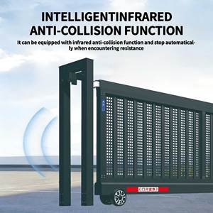Otomatik Ticari Depo Dairesi Geri Çekilebilir Sürgülü Kapı Alüminyum Alaşımlı Yapı Dış Mekan İçin Uzaktan Kumanda - Product Image 1