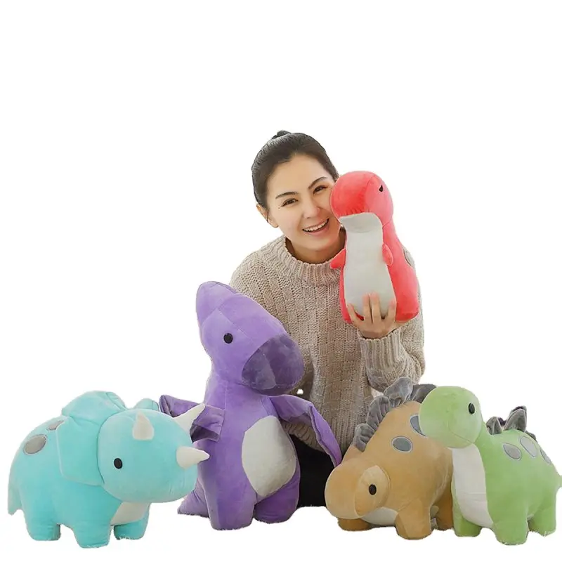 New Arrival Custom Amazon Cute Dragon Peluches Toy Super Soft Stuffed Animal Plush Dinosaur