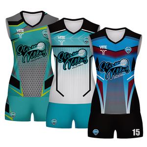 Completo da Pallavolo Personalizzato con Design Sublimato Traspirante Magliette e Pantaloncini da Pallavolo Set di Maglie da Pallavolo per Squadra Scuola Club - Product Image 1