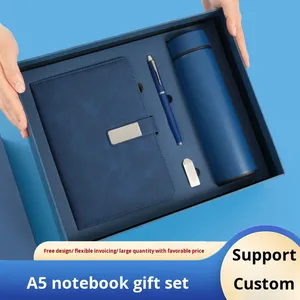 Set de Regalo Personalizado con Libreta A5, Caja de Regalo, Papel Dowling de Imitación Piel, Diseño Gratuito, Taza Aislante, Tema de Oficina, para Profesores - Product Image 2