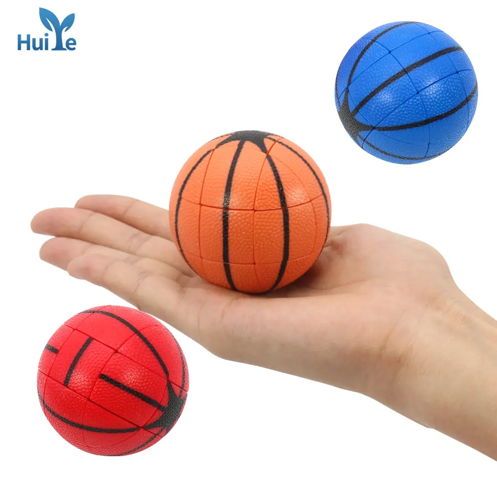 Huiye Bola Basket Kubus Ajaib, Bola Puzzle Bentuk 3d, Bola Basket Kubus, Bola Basket Pesanan Ketiga, Kubus Rubik Berbentuk Plastik Kreatif