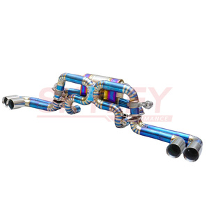 Ferrari F360 için titanyum egzoz sistemi susturucu vanalar Catback egzoz iniş borusu performans parçaları ile 2000-2005 3.6 V8 - Product Image 2