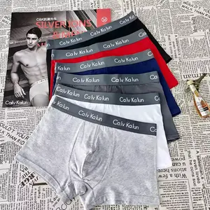 Factory Direct Supply Klassische Herren Baumwolle Unterwäsche Niedriger Preis Großhandel Hochwertige Herren Slips Custom LOGO Boxershorts