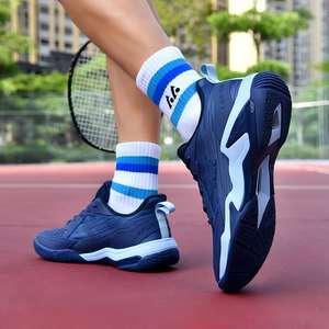 Chaussures de badminton assorties pour couple, couleur vive, plaque en carbone absorbant les chocs, anti-torsion, résistantes à l'usure, respirantes, chaussures d'entraînement - Product Image 3