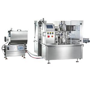 เครื่องบรรจุซอสแบบซองสำเร็จรูปสำหรับซอสมะเขือเทศ ซอสพริก แยม น้ำผึ้ง และของเหลวอื่นๆ พร้อมระบบปิดผนึกซองอัตโนมัติ - Product Image 1