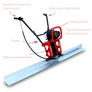 Règle vibrante pour le nivellement des routes, capacité du réservoir de carburant, 0,65 l, 1 à 6m - Product Image 6