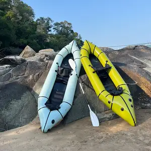 2024 Новый Дизайн Красочная белая вода дешевая каяк надувная лодка packraft для продажи