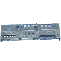 Connecteur de carte SIM Micro SIM TF Trans Flash Micro SD de type SMD SMT Push Pull pour carte SIM trois en un
