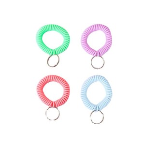 <span class=keywords><strong>Ligne</strong></span> <span class=keywords><strong>téléphonique</strong></span> à ressort <span class=keywords><strong>en</strong></span> plastique couleur macaron, rangement sauna, porte-clés, carte numérique, porte-clés - Product Image 1