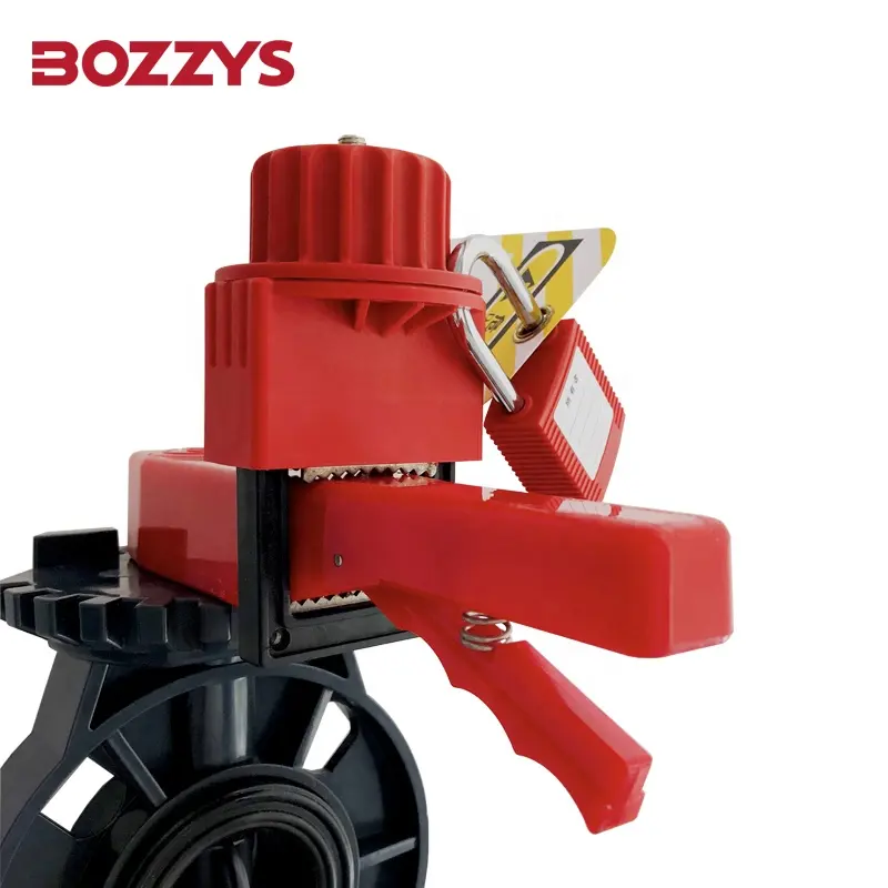 BOZZYS katup kupu-kupu kupu-kupu, perangkat penguncian keamanan dapat disesuaikan cocok untuk pegangan lebar 8-45mm katup kupu-kupu