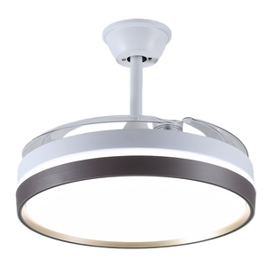 Ventilador de Techo Inteligente Tuya de 42 Pulgadas con Aspas Invisibles, Moderno, Retráctil, con Luces LED y Control Remoto - Product Image 1