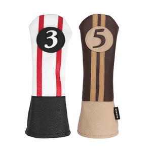 Housse <span class=keywords><strong>de</strong></span> tête <span class=keywords><strong>de</strong></span> club <span class=keywords><strong>de</strong></span> <span class=keywords><strong>golf</strong></span> personnalisée en cuir PU premium pour fairway (3 ou 5 clubs) – Housse <span class=keywords><strong>de</strong></span> tête <span class=keywords><strong>de</strong></span> <span class=keywords><strong>golf</strong></span> OEM personnalisable - Product Image 1