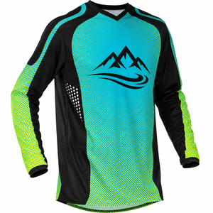 Wholesale Sublimation Polka Dot Print Design Off-road Motorcycle Wear Custom Brand Club Logo Name Motocross MX Jersey Dirt Bike