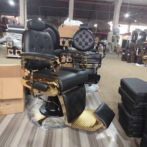 Muebles Modernos para Salón de Belleza, Equipo de Peluquería Negro, Silla de Barbería para Hombres - Product Image 4