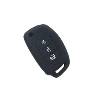 Housse de clé en silicone pour Hyundai IX35 IX25, étui pour clé de voiture télécommandée pliable intelligente, noir, rouge, bleu, Orange, bleu clair - Product Image 3