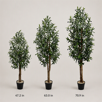 Arbre d'olivier artificiel en pot, plante décorative à feuilles réalistes pour la décoration intérieure, commande en gros pour les entreprises