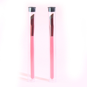 Brosse à sourcils sauvage carrée, pinceau de maquillage végétalien de marque privée, pinceau correcteur en toile lisse - Product Image 6