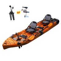 Kayak Modular a Pedales Último Modelo 2025 con Aletas Desmontables Gran Almacenamiento de Pesca Capacidad para 2 Personas para Motor de Surf Kayak de 2 Piezas