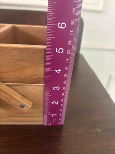 202509ビンテージ木製アコーディオン裁縫ボックス小型拡張可能オーガナイザーコンパートメント付き素朴なクラフト収納デスクオーガナイザー - Product Image 6