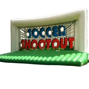 Outdoor Football PVC Infla table Penalty Shoot Out Ziels piele/Infla table Soccer Penalty Kick Gate Zum Verkauf