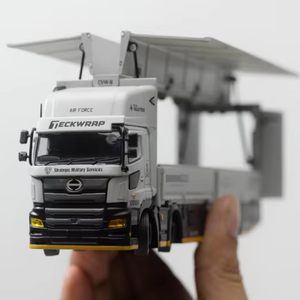 Modèle de camion en métal moulé sous pression GCD 1:64 HINO700 DarwinPRO&<span class=keywords><strong>TECKWRAP</strong></span>, nouveau modèle de camion de grande taille en alliage, remorque cool, ornements de collection - Product Image 1