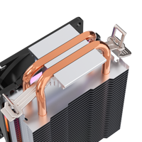 ESGAMING Personnaliser 2 Caloducs Ordinateur Cpu Refroidisseur D'air Silencieux 4000H 92mm Tuyau Cuivre Fixe RGB PC Ventilateur De Refroidissement pour Amd Intel