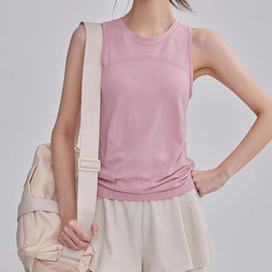 T-shirt de sport d'été pour femmes, col rond, sans manches, séchage rapide, respirant, pour fitness, Pilates, entraînement, marathon - Product Image 4