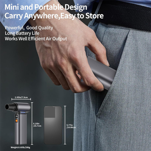 Máy hút bụi không dây di động, tích hợp máy thổi khí, máy nén khí với động cơ không chổi than 130000 vòng/phút, lực hút 5000pa, cổng sạc Type-C, pin 8000mah, tích hợp quạt - Product Image 2