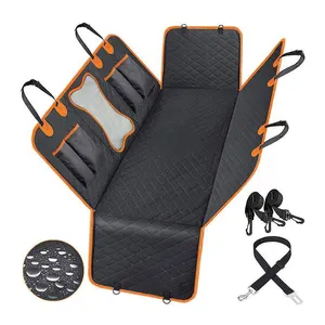 Funda protectora de asiento de coche para perros y mascotas, funda protectora de asiento para asiento trasero de coches SUV, hamaca convertible impermeable para perros para asiento trasero de coche