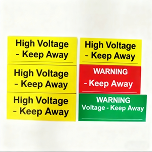 Etichetta di Avvertimento per Pericolo Elettrico, Segnale di Sicurezza per Rischio di Shock Elettrico - Product Image 2