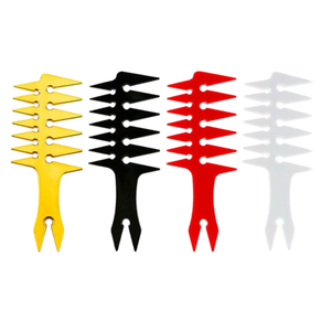 Peigne à dents larges électroplaqué pour barbier, peigne à cheveux pointu pour hommes, <span class=keywords><strong>coiffure</strong></span> rétro, peigne à dents larges pour hommes - Product Image 5