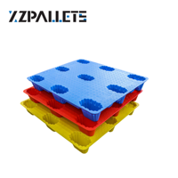 Palette en plastique logistique industrielle personnalisée, grande taille 1200x1200mm, empilable, robuste et économique, en promotion