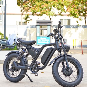 Vélo de <span class=keywords><strong>route</strong></span> électrique 2000W tout-terrain à double suspension, cadre en aluminium, vélo électrique tout-terrain à pneus larges, vélo électrique à pneus larges - Product Image 4