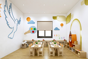 Gabinete de juguetes para niños de gama alta, muebles de guardería escolar, decoración de aula de guardería ecológica - Product Image 3